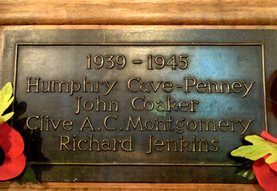 War Memorial Plaque Leusdon Church (Photo Widecombe History Group Archive) War Memorial Plaque Leusdon Church (Photo Widecombe History Group Archive)